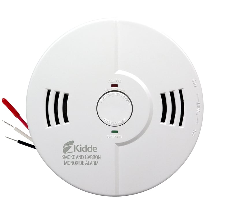 Front of unit, with wire connectors